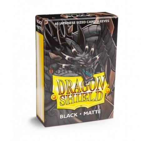 Dragon Shield - Boîte de 60 sleeves format japonais (59x86mm) - Black Matte