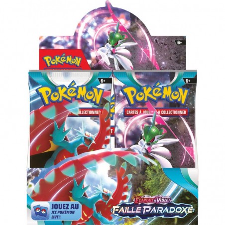 Display Faille Paradoxe - EV04 - Série Écarlate et Violet - Boîte de 36  Boosters Pokémon FR - Coin des Barons